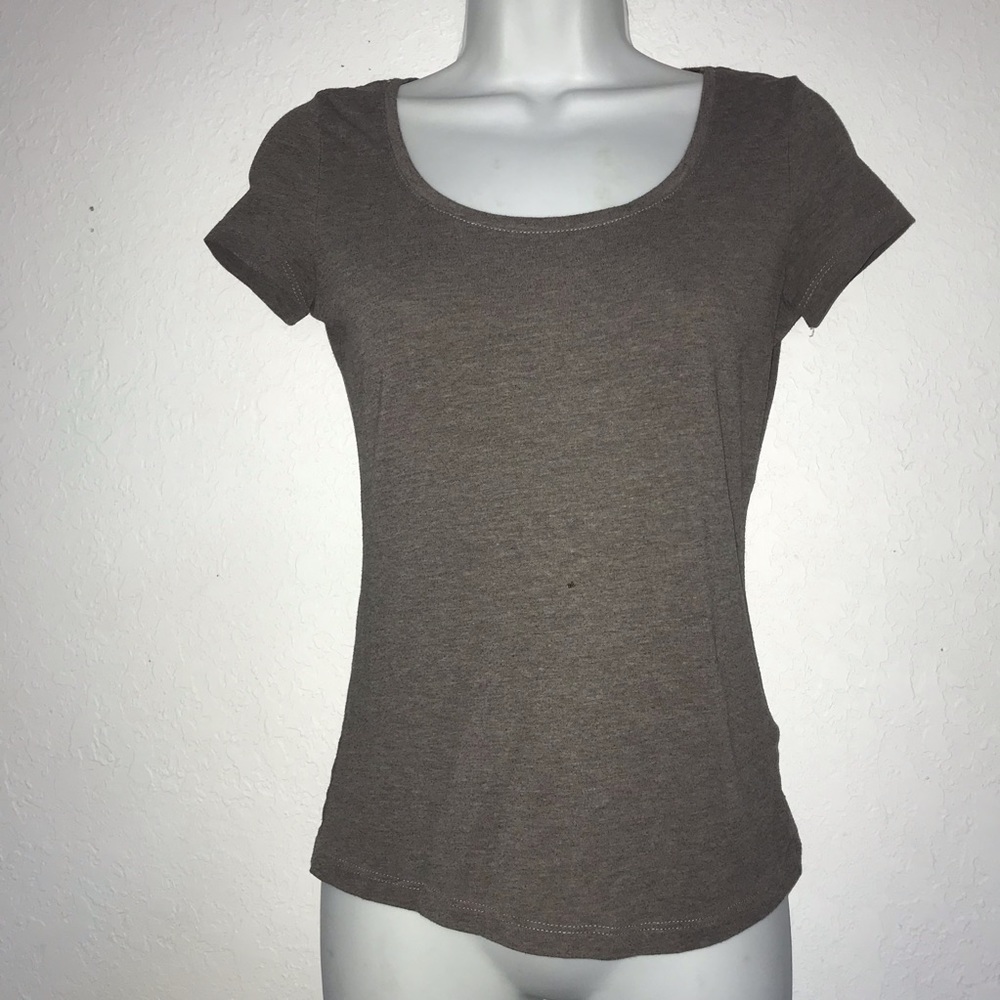 2 H&M Scoop Neck Cap Sleeve Fitted T Shirt Tops XS* - Picture 2 of 5